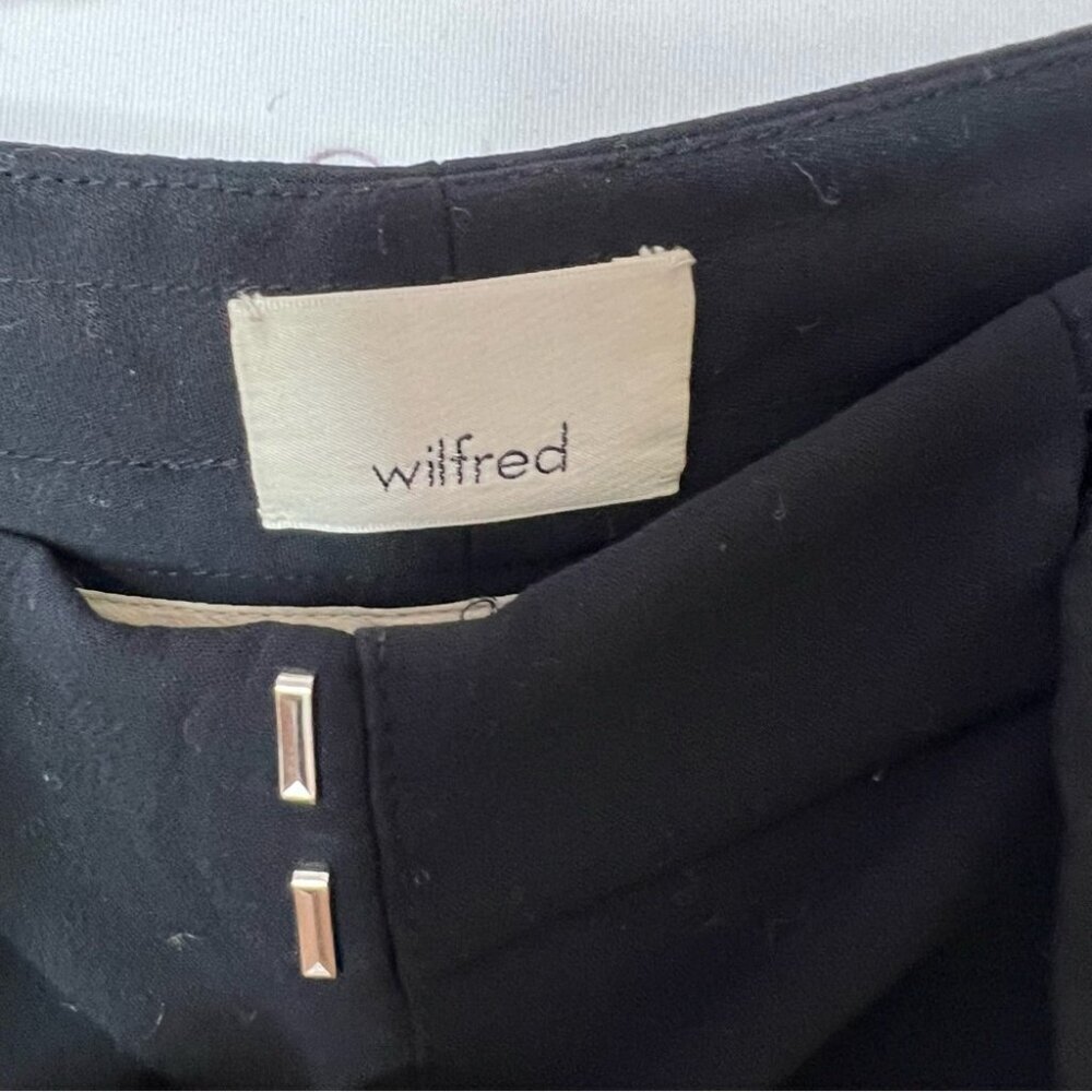 Wilfred Black Cropped Trousers buttons tie up belt ribbon - Picture 5 of 5